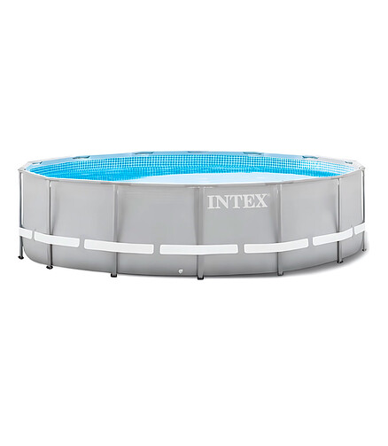 Бассейн каркасный INTEX (427х107см) фильтр-насос+лестница+подложка+тент арт.2672 438x503 в Материке - Вариант 2