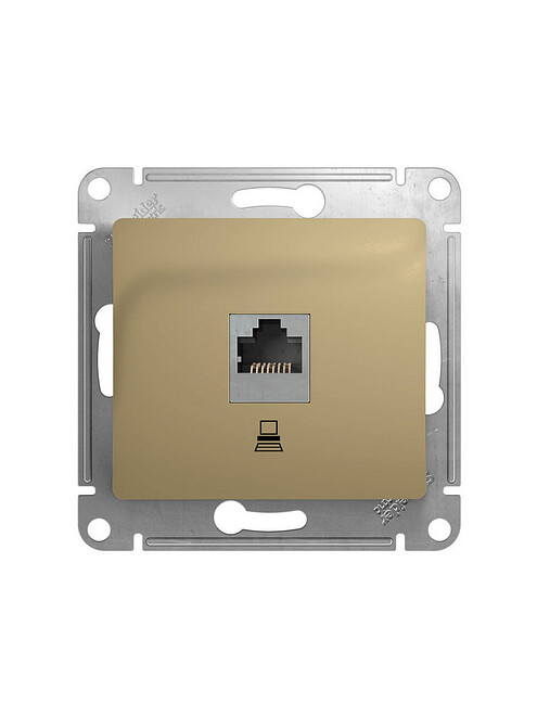 Розетка комп. SE GLOSSA GSL000481K 1мест. титан 495x660 Розетка комп. SE GLOSSA GSL000481K 1мест. титан 495x660 в Материке