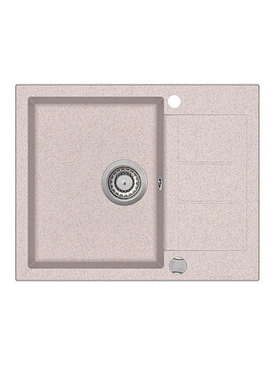 Мойка TESA SQT102-110AW 620x500мм гранит-бежевый с вып.полуавтомат 238x286 в Материке