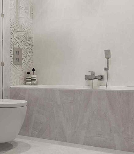 Плитка Beryoza Ceramica TOSCANA 30х60см 1,62м2 цвет графит декор 438x503 в Материке