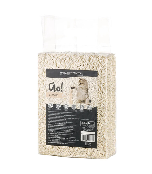 Наполнитель растительный соевый Йо! Tofu Классик (6л) 586x674 Наполнитель растительный соевый Йо! Tofu Классик (6л) 586x674 в Материке