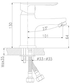 Смеситель ROSSINKA RS32-11 (для умывальника)