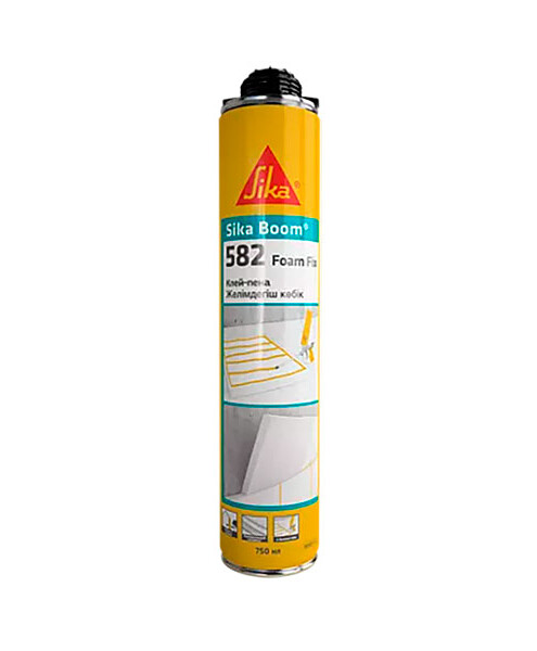 Клей-пена Sika Boom 582 Foam Fix для теплоизоляции, 750мл 495x660 Клей-пена Sika Boom 582 Foam Fix для теплоизоляции, 750мл 495x660 в Материке
