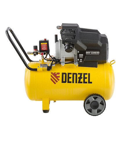 Компрессор DENZEL Х-PRO DKV2200/50 2.2кВт 50л 400л/мин 438x503 в Материке - Вариант 2