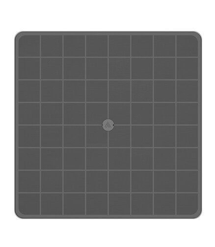 Стол АТЛАНТ квадратный (80x80x76,5см) пластик графит М8860 438x503 в Материке - Вариант 3