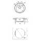 Мойка SULA D500мм круглая кварцгранит-грей с сифоном