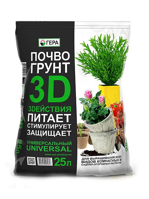 Грунт 3D/3D+ Универсальный (25л) 495x660 Грунт 3D/3D+ Универсальный (25л) 495x660 в Материке