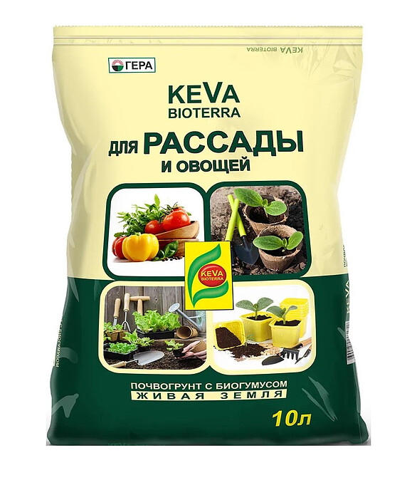 Грунт KEVA BIOTERRA для Рассады и овощей (10л) 586x674 Грунт KEVA BIOTERRA для Рассады и овощей (10л) 586x674 в Материке