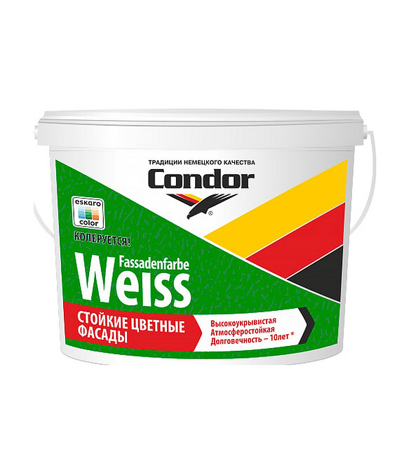 Краска Condor Fassadenfarbe, 1,5кг 586x674 Краска Condor Fassadenfarbe, 1,5кг 586x674 в Материке