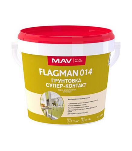 Грунтовка МАВ Flagman 14 супер-контакт, 1л 438x503 в Материке