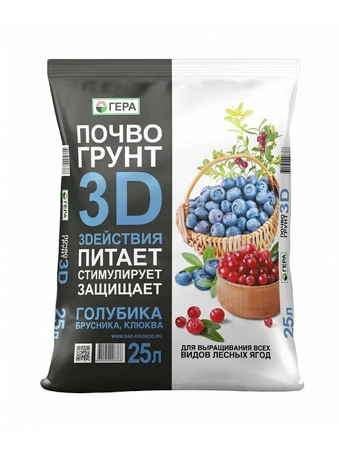 Грунт 3D/3D+ для Голубики брусники и клюквы (25л) 495x660 Грунт 3D/3D+ для Голубики брусники и клюквы (25л) 495x660 в Материке