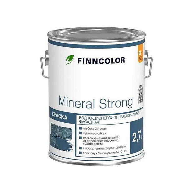 Краска Mineral Strong фасадная MRС гл/мат 2,7л