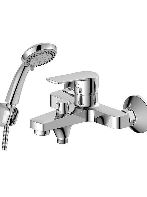 Смеситель DECOROOM DR22036 (для ванны, короткий излив), ЛАТУНЬ 495x660 Смеситель DECOROOM DR22036 (для ванны, короткий излив), ЛАТУНЬ 495x660 в Материке