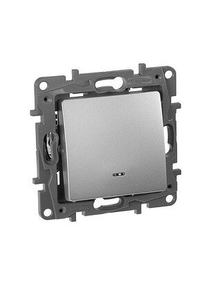 Выключатель Legrand ETIKA 672403 1кл. подсв. алюмин. 238x286 в Материке - Вариант 2