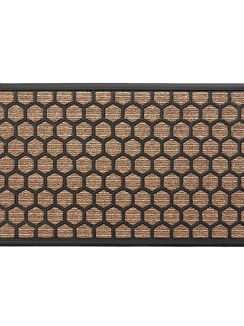 Коврик придверный PORTO PLUS combs brown 45*75 495x660 Коврик придверный PORTO PLUS combs brown 45*75 495x660 в Материке