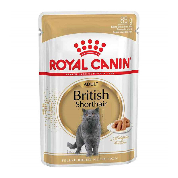 Корм для кошек Royal Canin British Shorthair кусочки в соусе (85г) 620x620 в Материке