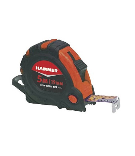 Рулетка HAMMER 00700-821905 5мх19мм 438x503 в Материке