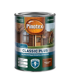 Пропитка-антисептик Pinotex Classic Plus 3 в 1 Красное дерево 0,9л