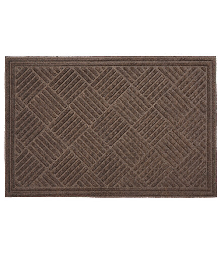 Коврик придверный ECO RIB brown 45*75 438x503 в Материке