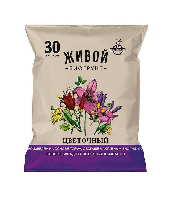 Грунт ЖИВОЙ БИОГРУНТ Цветочный (30л) 586x674 Грунт ЖИВОЙ БИОГРУНТ Цветочный (30л) 586x674 в Материке