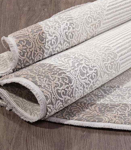 Ковер MODA 1435 Acik Gri 194*290, овал 438x503 в Материке - Вариант 2