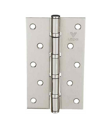 Петля дверная врезная универсальная LOCKIT 125*75 SN, мат.хром (уп=2шт) 438x503 в Материке