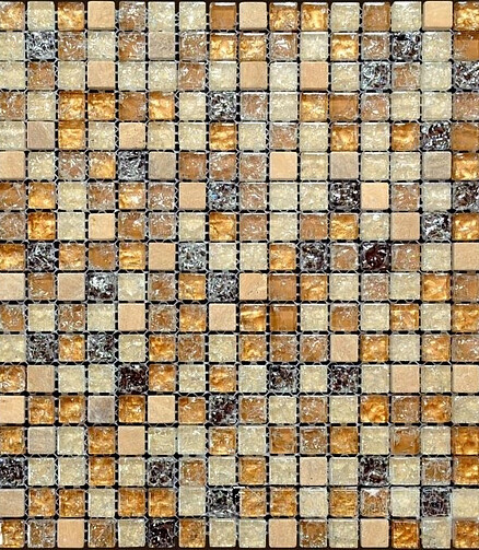Мозаика стеклянная MIDAS FORMOSA 30х30см цвет бежевый 438x503 в Материке