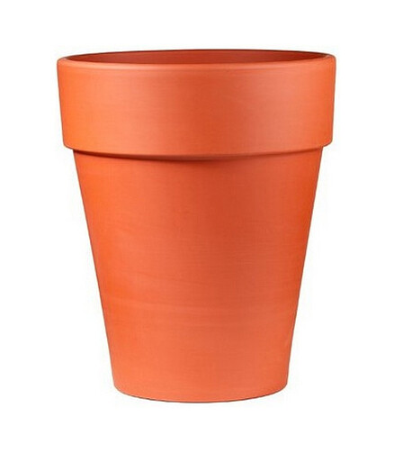 Горшок NATUR XL (51x61см) терракота кирпичный T-143-001-50 438x503 в Материке