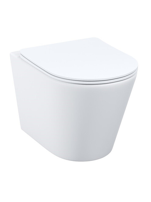 Унитаз CALIPSO безободковый подвесной с сиденьем Duroplast Soft Close Easy Fix 495x660 Унитаз CALIPSO безободковый подвесной с сиденьем Duroplast Soft Close Easy Fix 495x660 в Материке