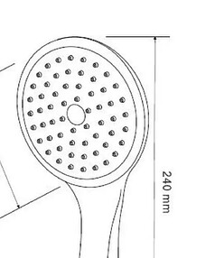 Лейка для душа VODA VSP851 d105мм 1 функция форсунки Self-Clean Device