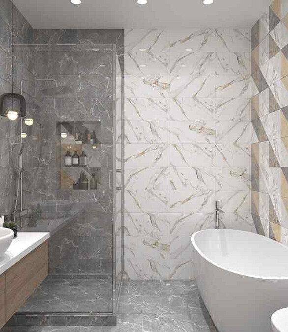 Плитка Beryoza Ceramica CAPELLA 25х50см 1,375м2 цвет геометрия 586x674 Плитка Beryoza Ceramica CAPELLA 25х50см 1,375м2 цвет геометрия 586x674 в Материке