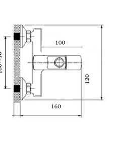 Смеситель WP30205 (для ванны, короткий излив), ЦИНК