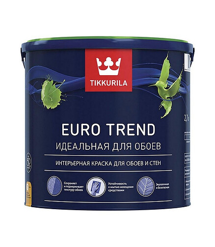 Краска Tikkurila EURO TREND A мат, 2,7л 438x503 в Материке