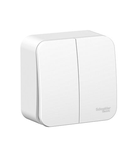 Выключатель ОУ SE BLANCA BLNVA105011 2кл. белый 438x503 в Материке - Вариант 2