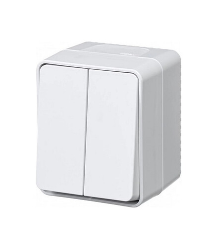 Выключатель SE ATLAS Design IP54 ATN540151 2кл. белый 438x503 в Материке