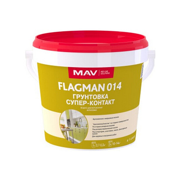 Грунтовка МАВ Flagman 14 супер-контакт, 1л 620x620 в Материке