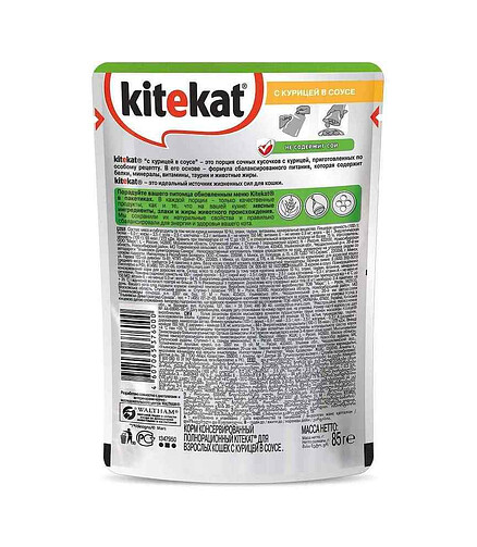 Корм для кошек KITEKAT курица, соус (85г) 438x503 в Материке - Вариант 2