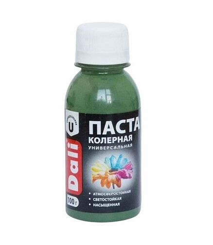 Паста колерная DALI универс. оливковый 0,1кг 438x503 в Материке