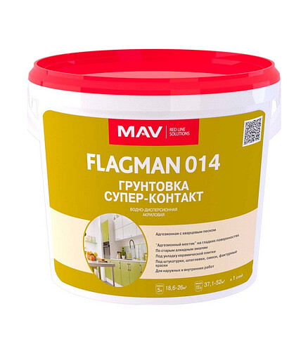 Грунтовка МАВ Flagman 14 супер-контакт, 5л 438x503 в Материке