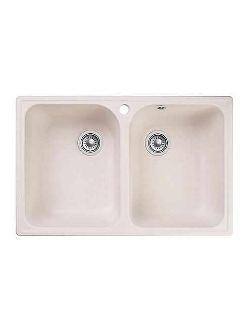 Мойка QUARZ GF-Z 15 (ЕСО-15), 2 чаши 740х480мм бежевый (без сифона) 495x660 Мойка QUARZ GF-Z 15 (ЕСО-15), 2 чаши 740х480мм бежевый (без сифона) 495x660 в Материке
