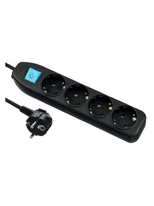 Удлинитель ELECTRALINE 4роз. 3м с/з выкл. черный 3х1 62041 495x660 Удлинитель ELECTRALINE 4роз. 3м с/з выкл. черный 3х1 62041 495x660 в Материке