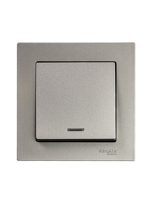 Выключатель SE ATLAS Design ATN000513 1кл. подсв. шампань 238x286 в Материке