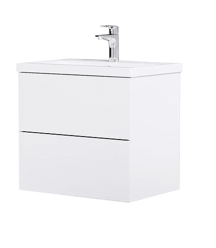 Тумба GEM M90FHX06022WG 60см подвесная push-to-open белый-глянец 438x503 в Материке