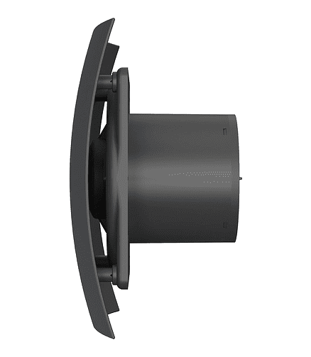 Вентилятор DICITI Breeze 4C Matt black d100 с обр.клапаном 438x503 в Материке - Вариант 3