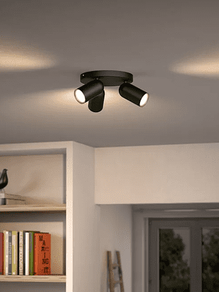 Светильник потолочный PHILIPS PONGEE 3xNW черн. 5,5W/GU10/IP20 238x286 в Материке - Вариант 3