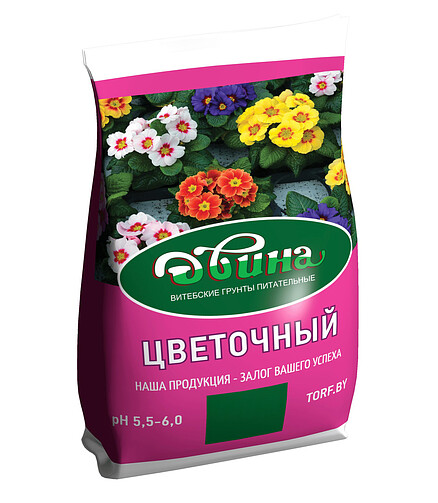 Грунт Двина Цветочный питательный (20л) 438x503 в Материке