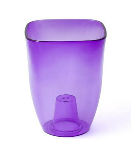 Ваза для орхидей OptimPlast (16x18,5см) пластик пр.-фиолетовый Т3507 438x503 в Материке