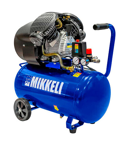 Компрессор MIKKELE AC-52 2.2кВт 50л 440л/мин 438x503 в Материке
