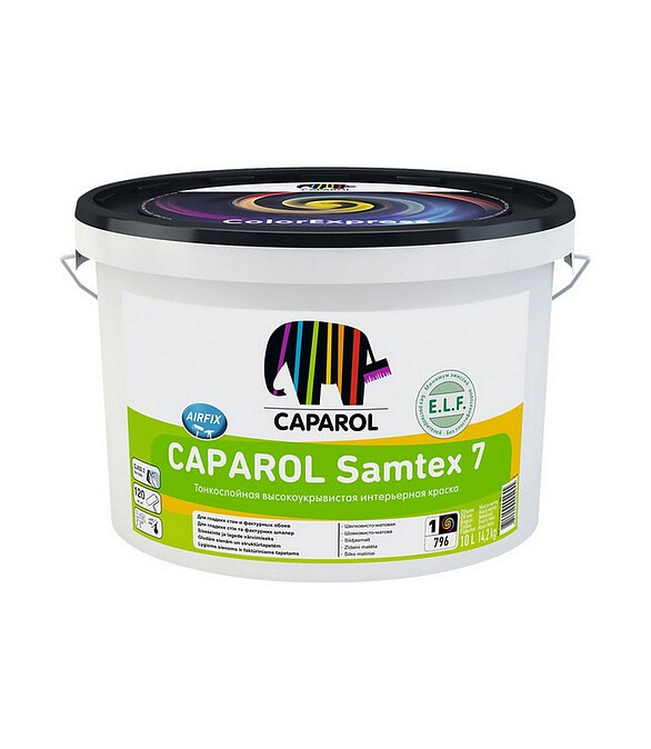 Краска CAPAROL Samtex 7 B1 матовая, 2,5л 586x674 Краска CAPAROL Samtex 7 B1 матовая, 2,5л 586x674 в Материке