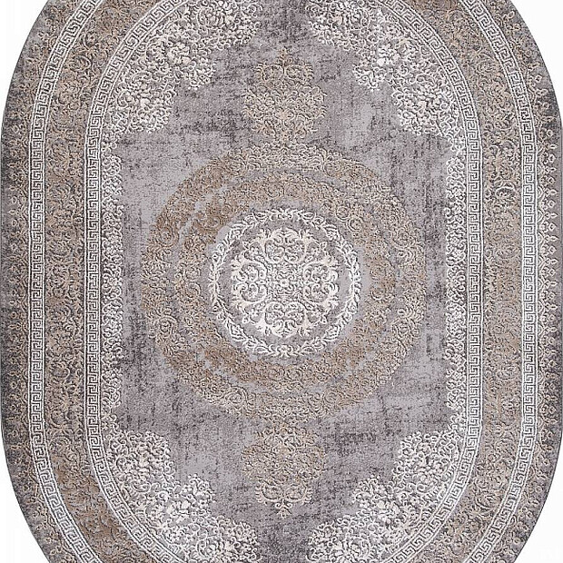 Ковер ARMINA 04073C Grey/Brown 160*230, овал